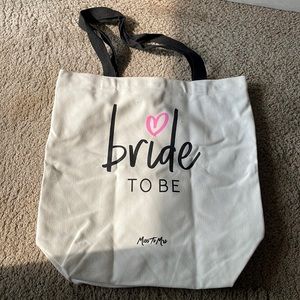 Bride to be tote bag